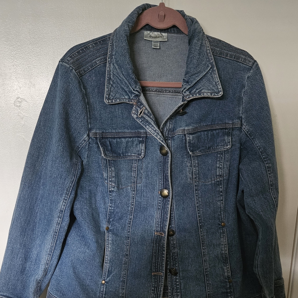 Dressbarn Blue Jean Jacket Classic Denim Style